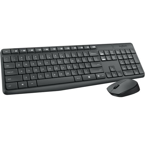 Logitech MK235 | Kit tastiera e mouse | Wireless | Nero