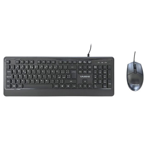 Yashi Exclusive MY541 | Kit tastiera e mouse | USB con filo