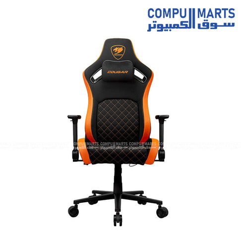 COUGAR Defensor | Supporto lombare | Poggiatesta in memory foam | Braccioli 4D