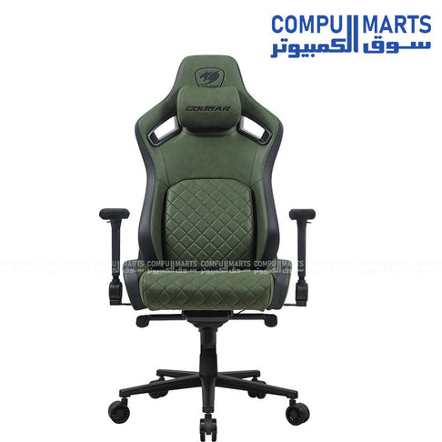 COUGAR Defensor S | Army Green | Lombare PushBack | Braccioli 4D pieghevoli