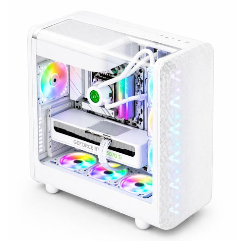 PC Gaming ZENDIA ZENITH con processore AMD Ryzen 7 9800X3D, scheda video NVIDIA RTX 5070 XT 16GB perfetto per gaming e streaming 4k