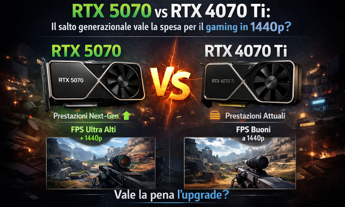 RTX 5070 vs RTX 4070 Ti: confronto per PC Gaming 1440p Zendia