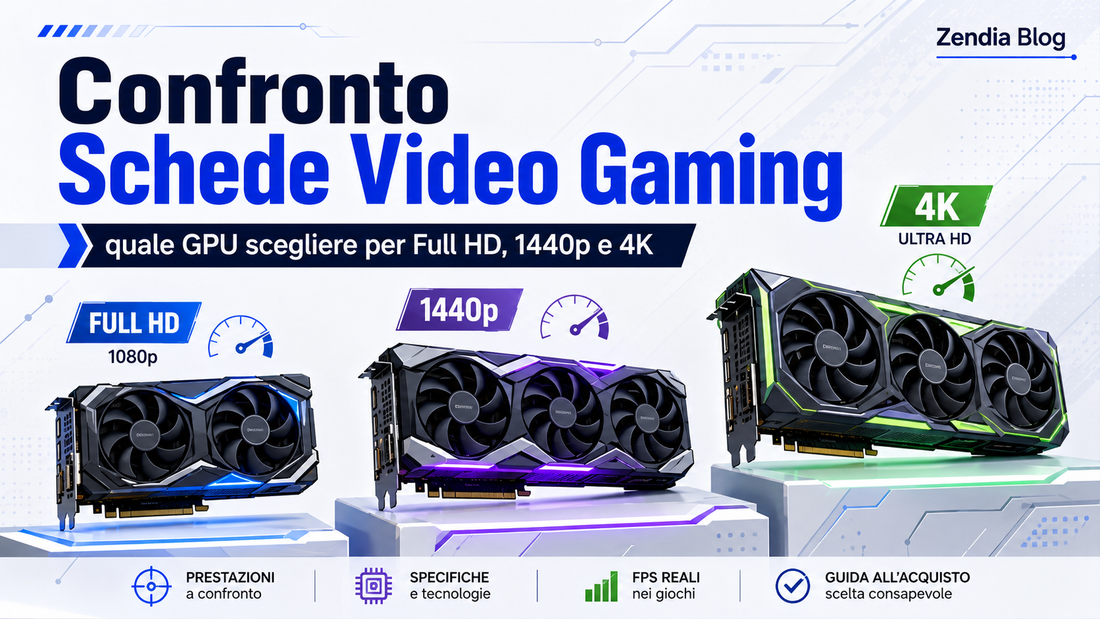 Confronto schede video gaming per scegliere la GPU più adatta a Full HD, 1440p e 4K