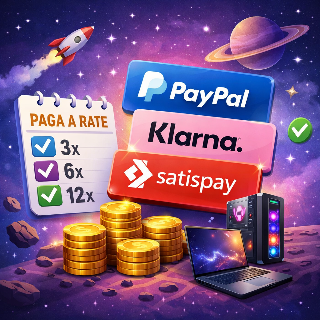 Come pagare a rate online con PayPal, Klarna e Satispay: guida ai pagamenti flessibili per PC gaming