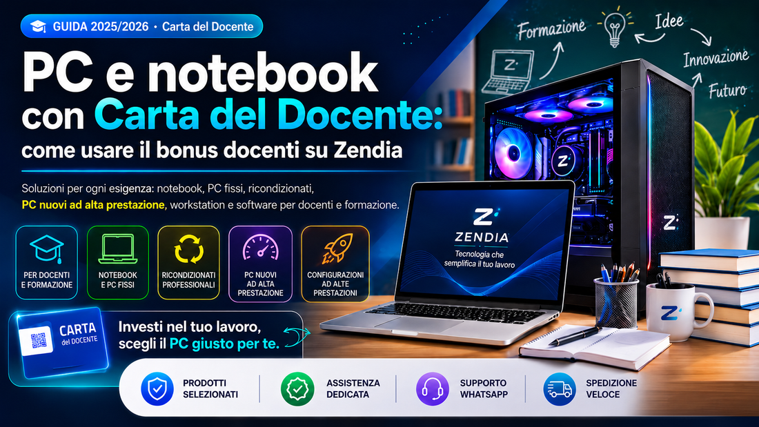 Carta del Docente 2025/2026: come acquistare PC e notebook con il bonus docenti
