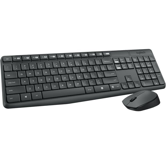 Logitech MK235 | Kit tastiera e mouse | Wireless | Nero