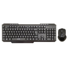KTX KM-1105W | Kit tastiera e mouse | Wireless | Nero
