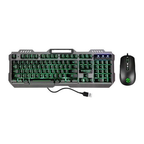 Tecno TC-BG2006 | Kit gaming | USB con filo | Nero