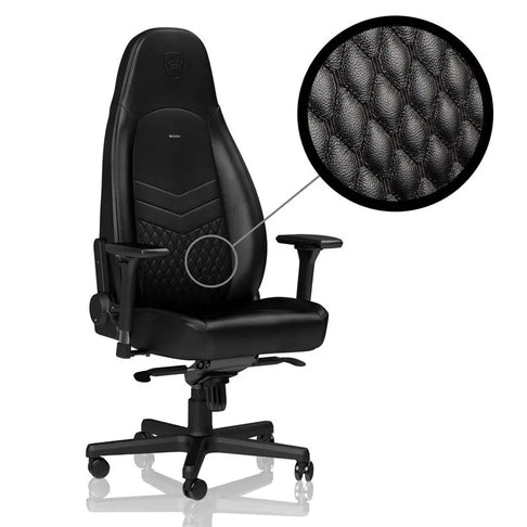 noblechairs ICON Real Leather | Pelle vera | Braccioli 4D | Reclinabile fino a 135°