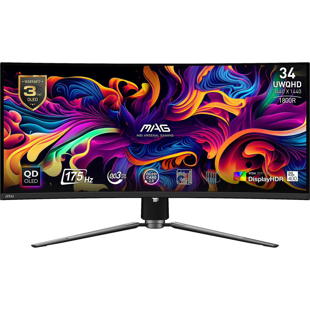MSI MAG 341CQPDE | 34" | UWQHD | QD-OLED curvo
