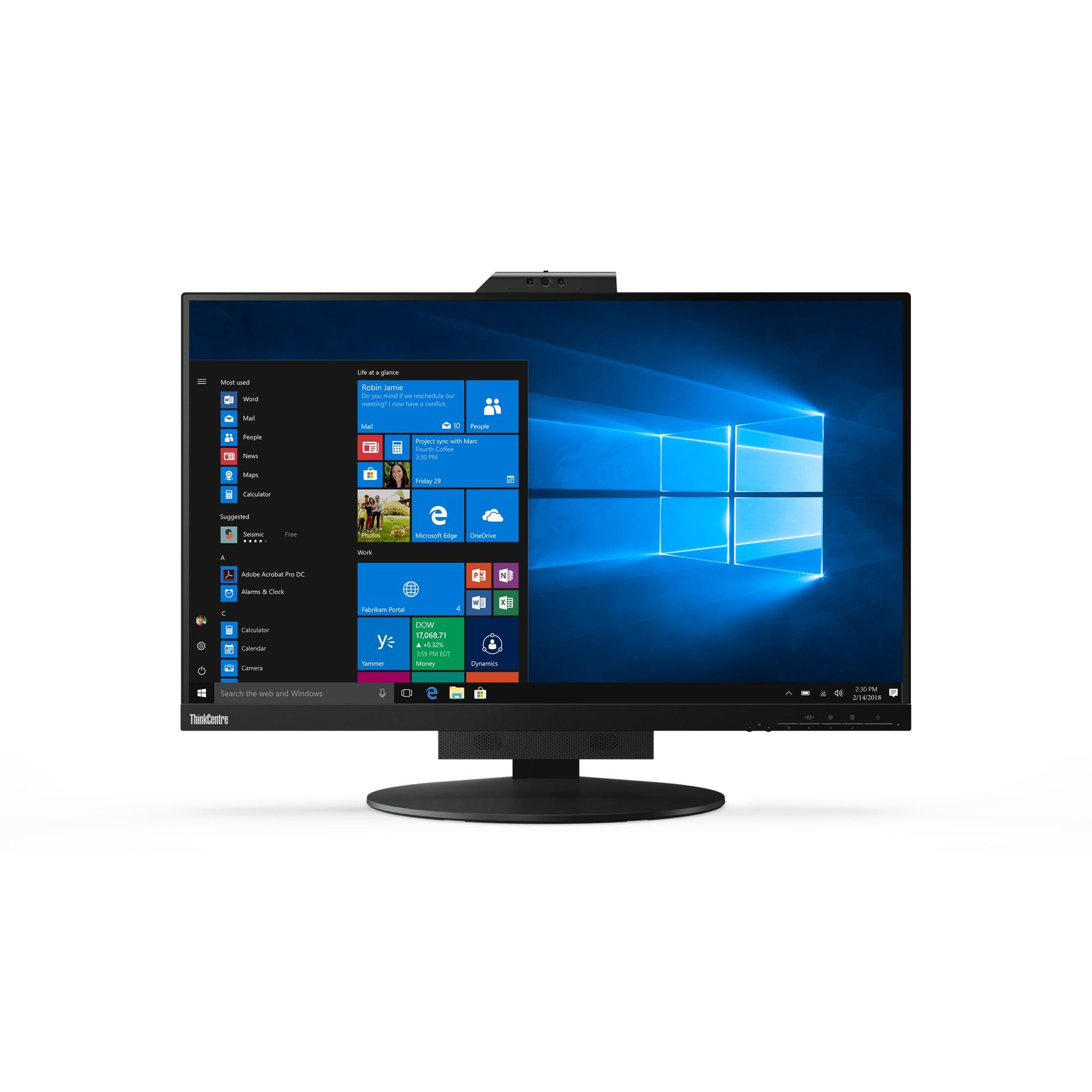 Lenovo TIO27 27" - vista frontale