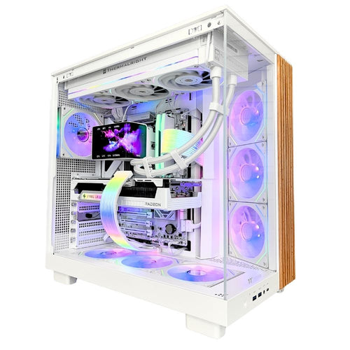 PC Gaming Zendia - ZENDIA COSMIC ICE - PC Gaming | R7 9800X3D | AMD RX 9070 XT (16 GB) | RAM 32 GB DDR5 | SSD 1 000 GB NVMe | Dissipatore a Liquido 360 mm | Windows 11 Pro