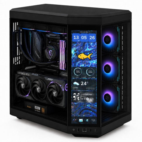 ZENDIA ECLIPSE - PC Gaming | R9 9950X3D | Nvidia RTX 5080 (16 GB) | RAM 32 GB DDR5 | SSD 1000 GB NVMe | Dissipatore a Liquido 360 mm | Windows 11 Pro