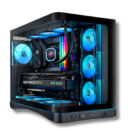 PC Gaming Zendia - ZENDIA SCULPTOR - PC Gaming | Ryzen 5 9600X | Nvidia RTX 5070 (12 GB) | RAM 32 GB DDR5 | SSD 1000 GB NVMe | Dissipatore a liquido 360mm | Windows 11 Pro