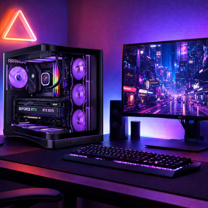 ZENDIA SCULPTOR - PC Gaming | Ryzen 5 9600X | Nvidia RTX 5070 (12 GB) | RAM 32 GB DDR5 | SSD 1000 GB NVMe | Dissipatore a liquido 360mm | Windows 11 Pro