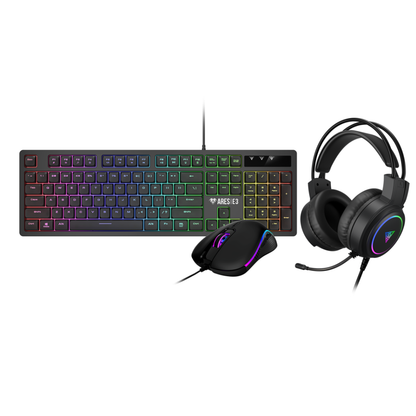 Tastiera + Mouse Gamdias + Cuffie Poseidon