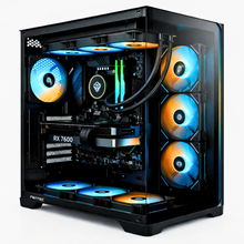 ZENDIA VORTEX – PC Gaming | R5 5500 | Radeon RX 7600 (8 GB) | Mid Tower | Windows 11 Pro