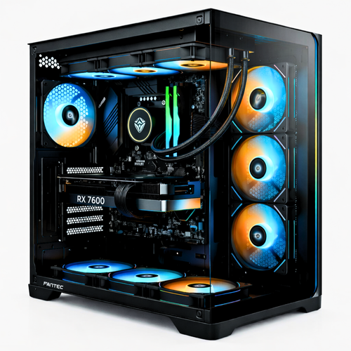 PC Gaming Zendia - ZENDIA VORTEX - PC Gaming | R5 5500 | AMD RX 7600 (8 GB) | Mid Tower | Windows 11 Pro