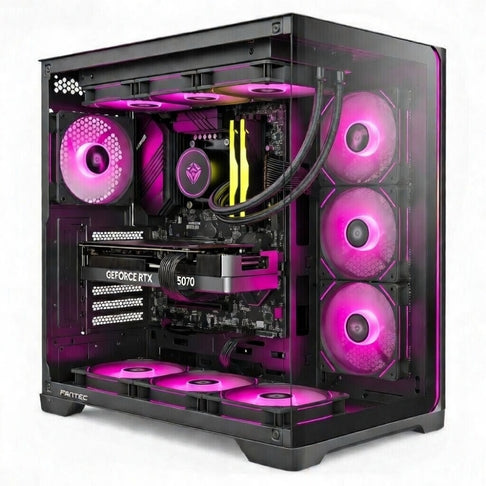 ZENDIA PHOENIX - PC Gaming | i7-14700K | Nvidia RTX 5070 (12 Go) | RAM 32 Go DDR4 | SSD 1 000 Go NVMe | Refroidissement liquide 360 mm | Windows 11 Pro