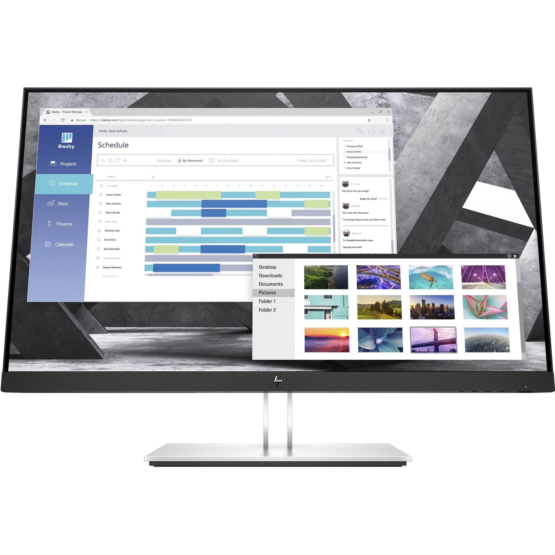 HP E27Q G4 27" - vista frontale