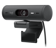 Logitech Brio 500 | Webcam Full HD 1080p | USB-C Graphite