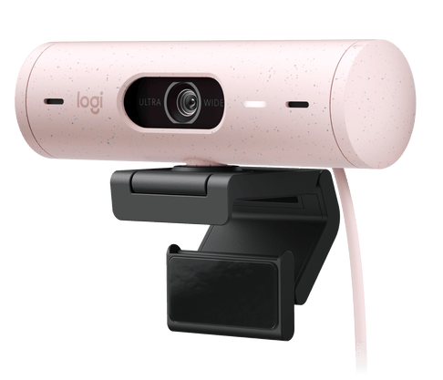 Logitech Brio 500 | Webcam Full HD 1080p | USB-C Rose