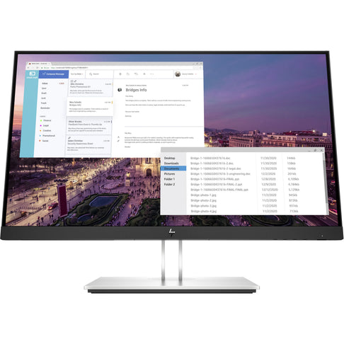 HP E23 G4 monitor 23 vista frontale