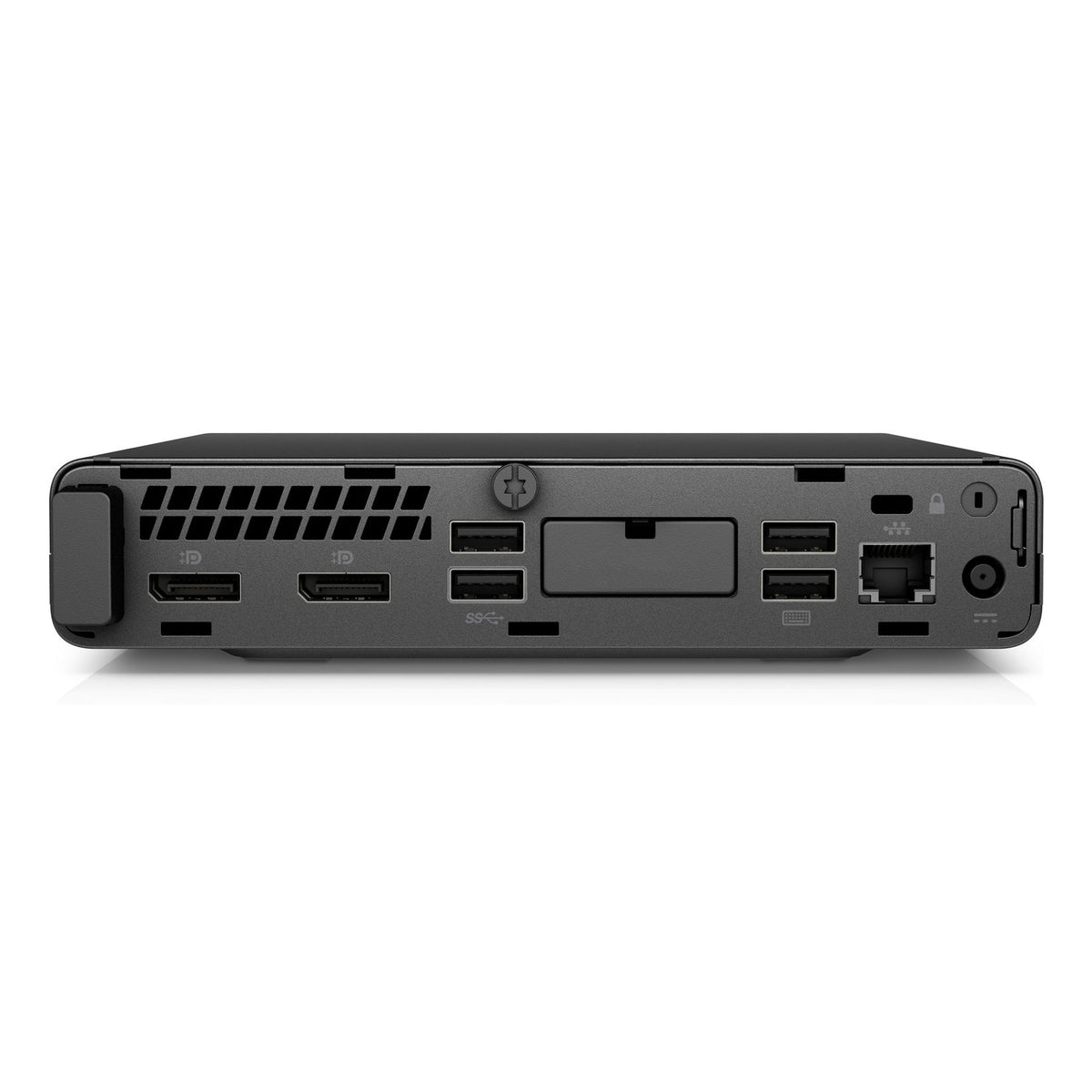HP EliteDesk 800 G4 Mini - porte posteriori USB, DisplayPort e LAN