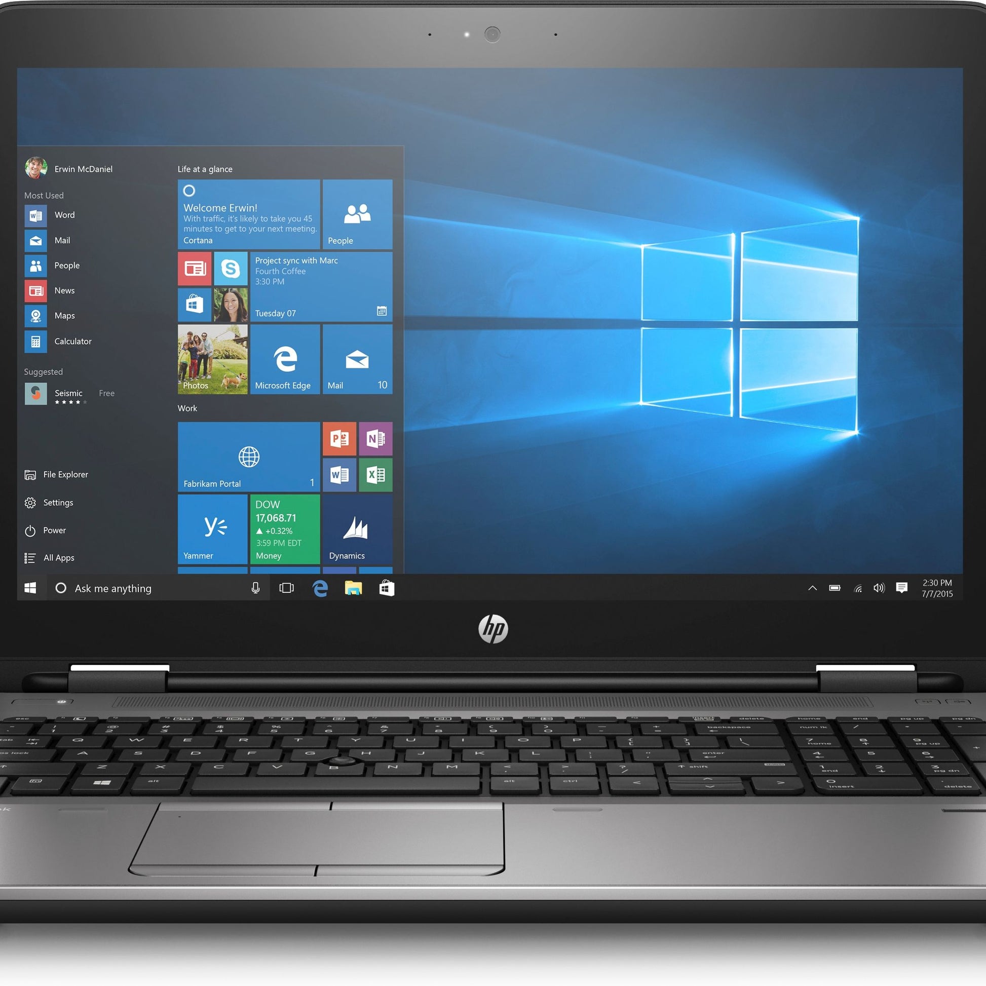 HP ProBook 650 G3 ricondizionato - vista frontale