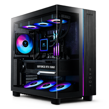 Computer fisso da gaming Zendia Europa con RTX 5060, CPU Ryzen 5 e dissipatore a liquido, preconfigurato con sistema operativo Windows 11 Pro