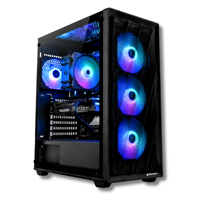 PC gaming preassemblato Zendia Neptune con processore Intel Core i7-8700, scheda video AMD RX 5700 XT da 8GB e sistema operativo Windows 11 Pro