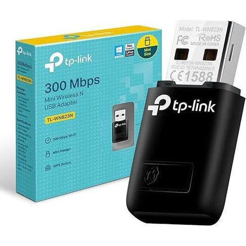 TP-Link TL-WN823N Adaptateur USB Carte Réseau, Sans fil 300Mbps