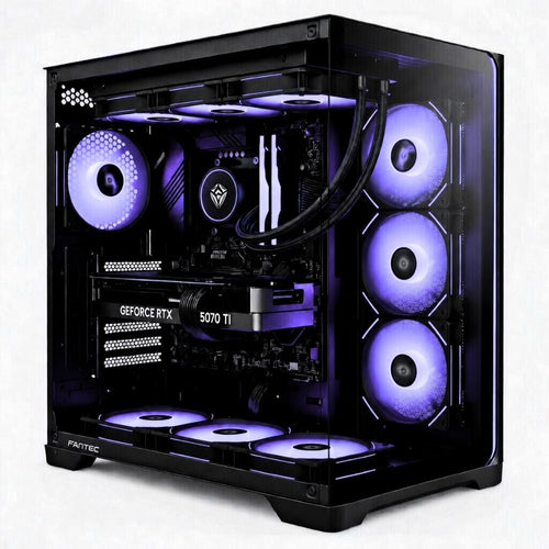 PC Gaming Zendia - PC Gaming Zendia Whirlpool con illuminazione LED ARGB multicolor, processore i7-14700K e raffreddamento a liquido 360mm a vista